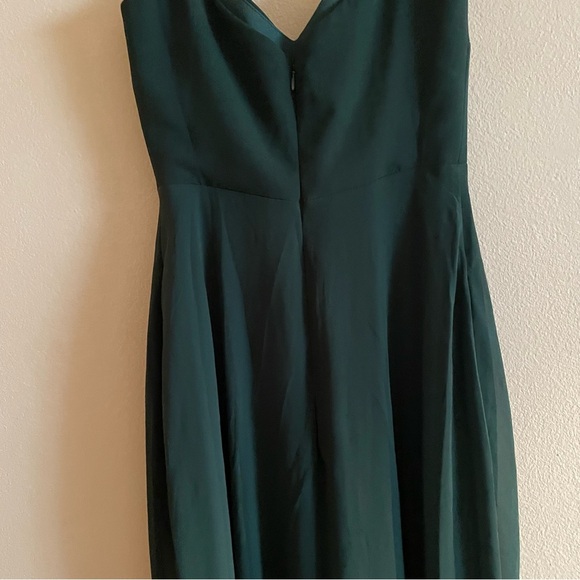 Birdy Grey Devin Convertible Dress in Chiffon Emerald evening gown formal dress - Picture 5 of 12